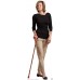 Walking Stick Cane Adjustable Garden Pattern With Strap Extendable 30-39"