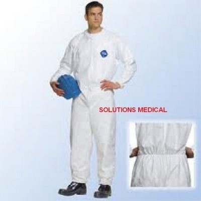 TYVEK PROTECTIVE COVERALLS DISPOSABLE OVERALLS X 1 WHITE (M) DUPONT
