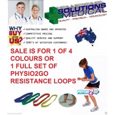 EXERCISE STRETCH RESISTANCE LOOPS PHYSIO2GO TRAINING 4 COLOURS AVAAILABLE
