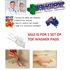 PADS ONLY FOR LONG HANDLED TOE WASHER QUALITY LIVING AIDS WHITE 2 PADS
