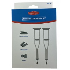 Surgical Basics Crutches Accessory Kit – 2 Underarm Cushions 2 Hand Grips 2 Tips