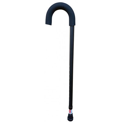 Surgical Basics Walking Stick Crook Handle Adjustable 75-98cm Black