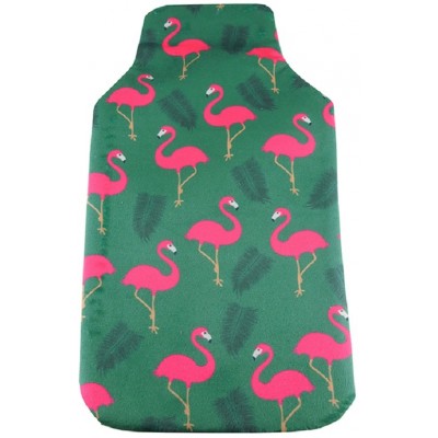 Hot Water Bottle Cover Flamingo Pattern 