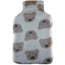 Hot Water Bottle Cover Teddy Bear Plush Pattern