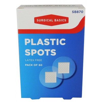 Bandaids Plastic Spots First Aid Pkt 60x 4 Boxes Quality Plus Value (240 Pieces) 