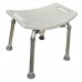 Shower Stool Bath Chair, Adjustable Heights, Removable Back Aust Standards