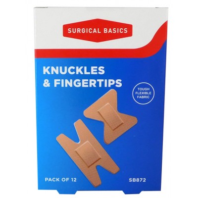 Band Aids Knuckles & Fingertips 12/box