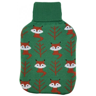 Hot Water Bottle Cover Fox Pattern