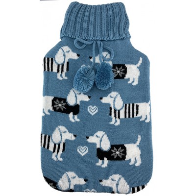 Hot Water Bottle Cover Knit Dachshund – Fits Standard 2l Bottle