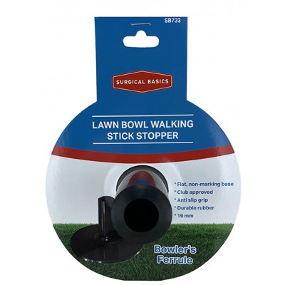 Lawn Bowl Walking Stick Stopper Ferrule 19mm 