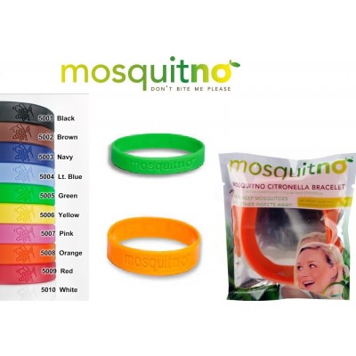 Mosquitno 100% Natural Insect Repellent Wrist Band Citronella Mosquito X4