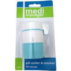 Pill Crusher Cutter Storage Container 3 In 1 Unit