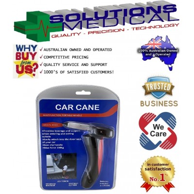 Car Cane Multi Function Portable Handle With Torch Handybar