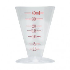 Medication Conical Measure Cup 40ml Markings Three Cups
