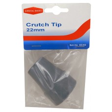 Forearm Crutch Tip Grey 22mm Rubber Foot Skid Proof Traction X1 Piece