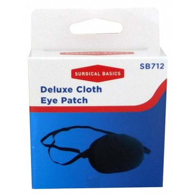 Soft Durable Cloth Eye Patch Black x1 Piece