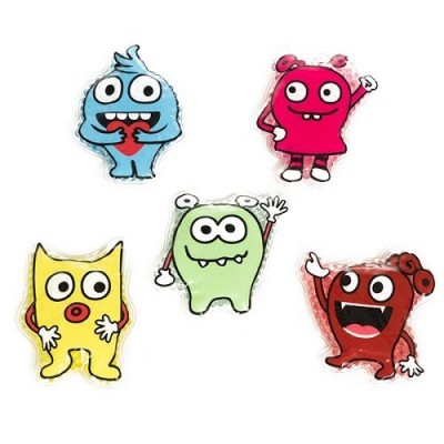 Little Monsters Gel Bead Hot And Cold Pack Reusable 5 Colours 