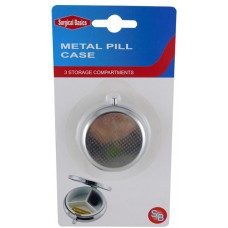 Metal Pill Case 3 Section