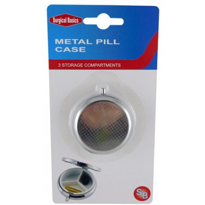 Metal Pill Case 3 Section