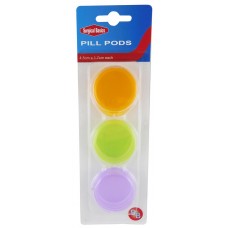 Pill Pods 4.5cm x 1.7cm Diam 3 Pack 