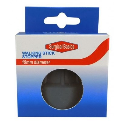 Walking Stick Cane Rubber Stopper 19mm Grey