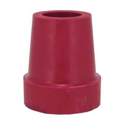 Walking Stick Cane Rubber Stopper 19mm Red