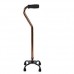 Walking Stick Quad Base And Adjustable Aluminium Sponge Handle