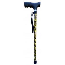 Walking Stick Adjustable Sunflower Design 72-95cm With Wrist Strap