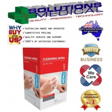 100 Alcohol Free Cleansing Wipes in Dispenser Box Skin Prep (FREE POSTAGE)