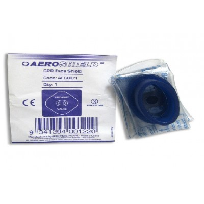 Face Shield Cpr Disposable Tough Vinyl With One Way Valve