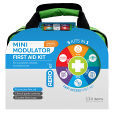 AEROKIT 3 Series Modular Mini Softpack First Aid Kit 25 x 15 x 21.5cm Soft Case