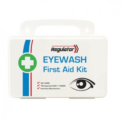 Eyewash First Aid Kit Regulator Portable Or Wall Mount Plastic Case