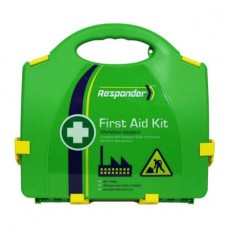 First Aid Kit Responder Neat Plastic Hard Case Small Workplace Office Home