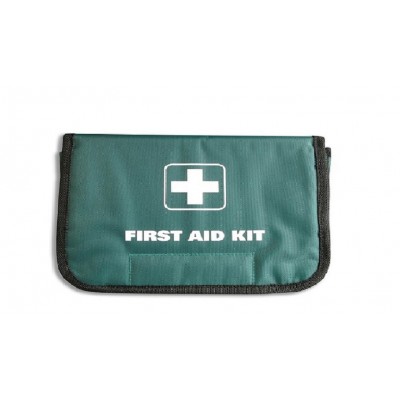 First Aid Kit  All Purpose Green Fold Over Bag Camper-home-traveller 56 Pieces