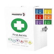 Premium First Aid Kit Easy Find Assorted Modular 4 Series Workplace Packs Soft In Metal Cabinet