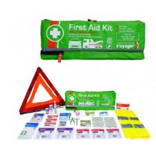 First Aid Kit Voyager Car & Truck Kit With Safety Triangle & Hi Vis Vest
