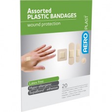 Band Aids Assorted Plastic Super Adhesion Strip Plasters 20/Pkt First Aid 