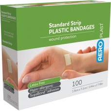 Plastic Dressing Strips Latex Free Band Aids Loose Sterile x 300 First Aid 