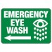 Braun Eye Wash Emergency Station with 2 x 500mL Saline solution Eyewash shower