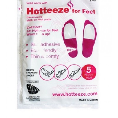 Hotteeze Feet Warmer 2 Per Pack Up To 5 Hrs Of Heat Adhesive Foot Warmers