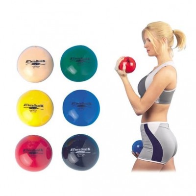 Theraband Soft Weight Coloured Balls Weighted Fitness Training Yoga Pilates