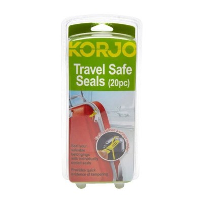 Korjo Travel Safe Seals For Luggage, Security, Bags, Suitcases (20/pkt)