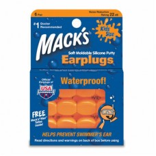 Macks Kids Size Waterproof Block Ear Plugs 6 Pairs/pkt (Mack's)