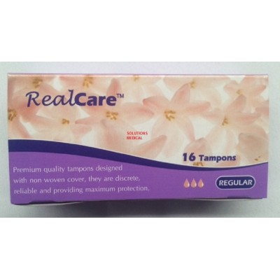 Realcare Sanitary Tampons Regular 16/box Premium Quality X5