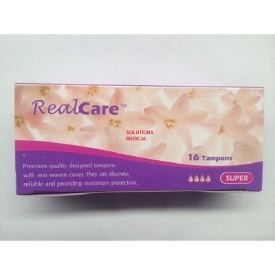 Realcare Sanitary Tampons Super 16/box Premium Quality X2.