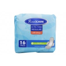 Realcare Ultra Thins Sanitary Pads With Wings Regular 16/pkt