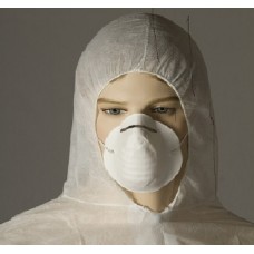 Dust Face Mask Latex Free Lightweight Polypropylene Adjustable Nose Bar Bastion 50/box
