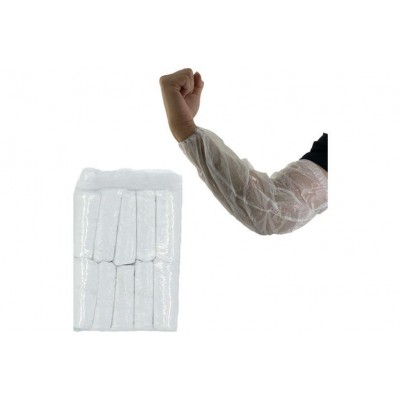 Sleeve Protectors (White) Water Resistant Pe 100 Pieces