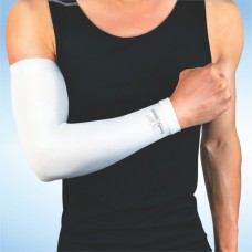 Bodyassist Compression Sports Arm Sleeve White