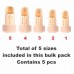 Finger Cot Splint Set of Five Sizes Multi Pack